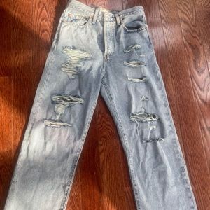 Levi’s straight ankle,high rise jeans,Size 27